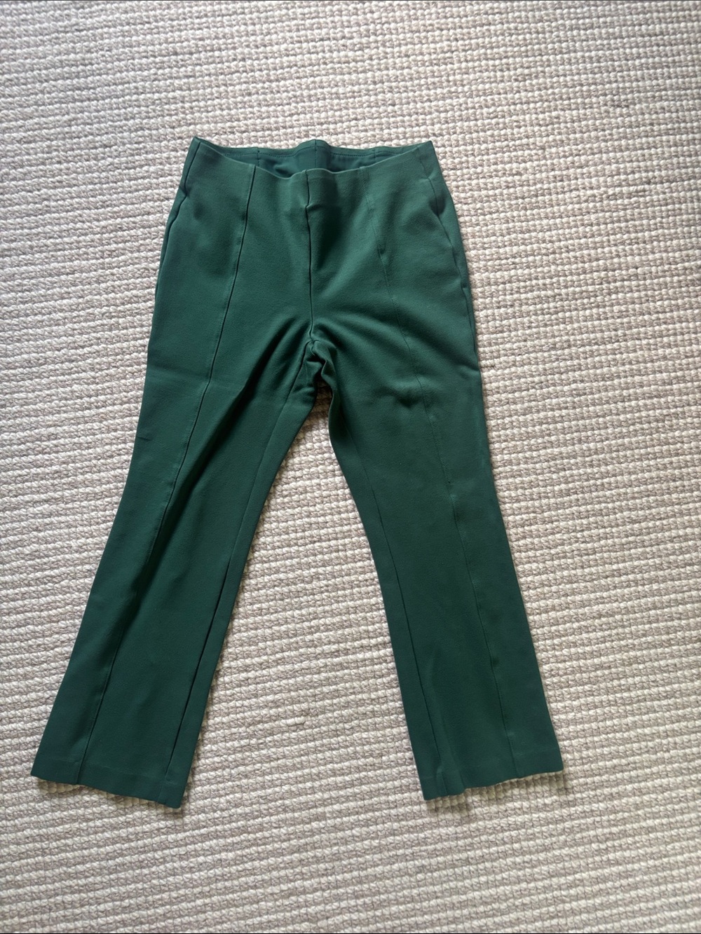 Rafaella Womens Dark Green Tailored Dress Pants